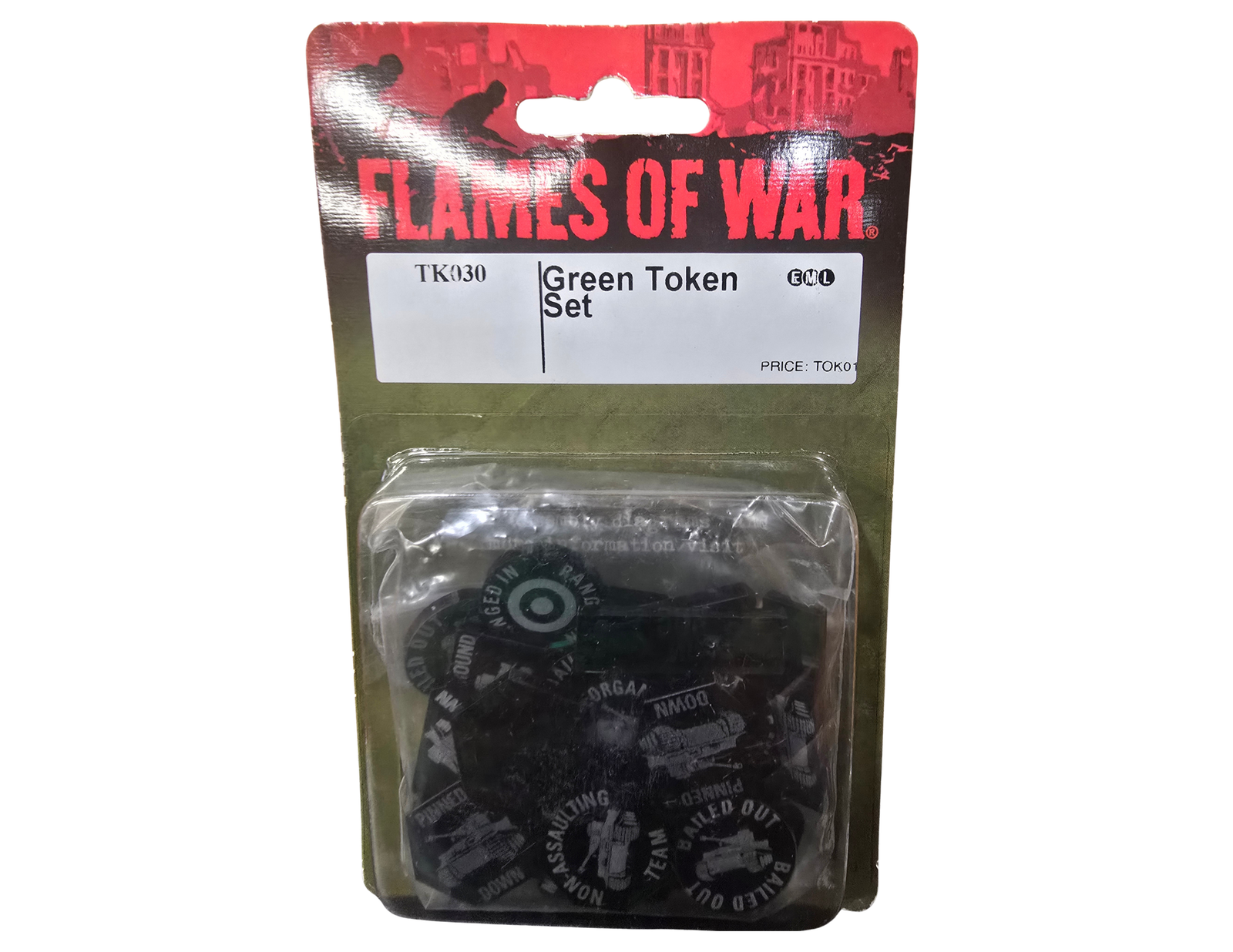 Green Token Set (TK030) - Flames of War