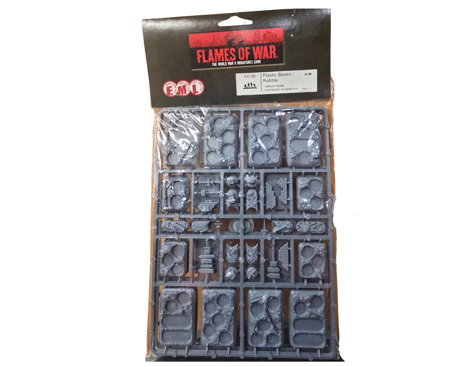 Plastic Bases - Rubble (XX106) - Flames of War