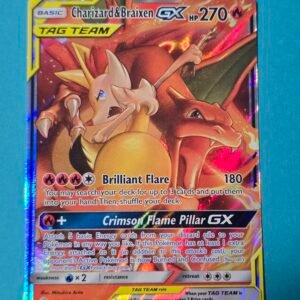 Charizard & Braixen GX Tag Team - 22/236 Team Up (Holo) Pokémon Card x1