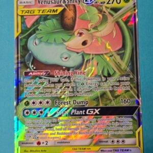 Venusaur & Snivy GX - 1/236 Team Up (Holo) Pokémon Card x1