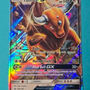 Tauros-GX 100/149 (Holo) Sun & Moon Base Set Pokémon Card x1