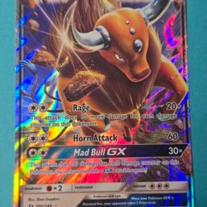 Tauros-GX 100/149 (Holo) Sun & Moon Base Set Played Pokémon Card x1